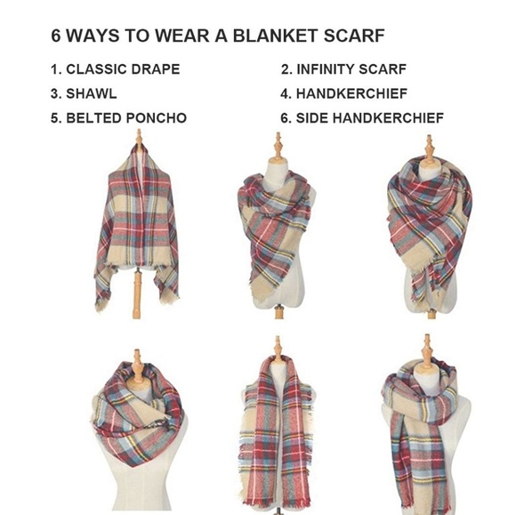 2 for $20🌲Tartan Blanket Scarf - Picture 6 of 6